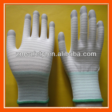 Guantes de fibra de carbono ESD / Guantes de ESD / Guantes de rayas ESD